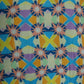Multi Color Star Print Spun Fabric Trade UNO