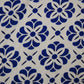 White & Blue Traditional Print Spun Fabric Trade UNO