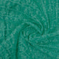 Green Floral Embroidery On Net Fabric Trade UNO