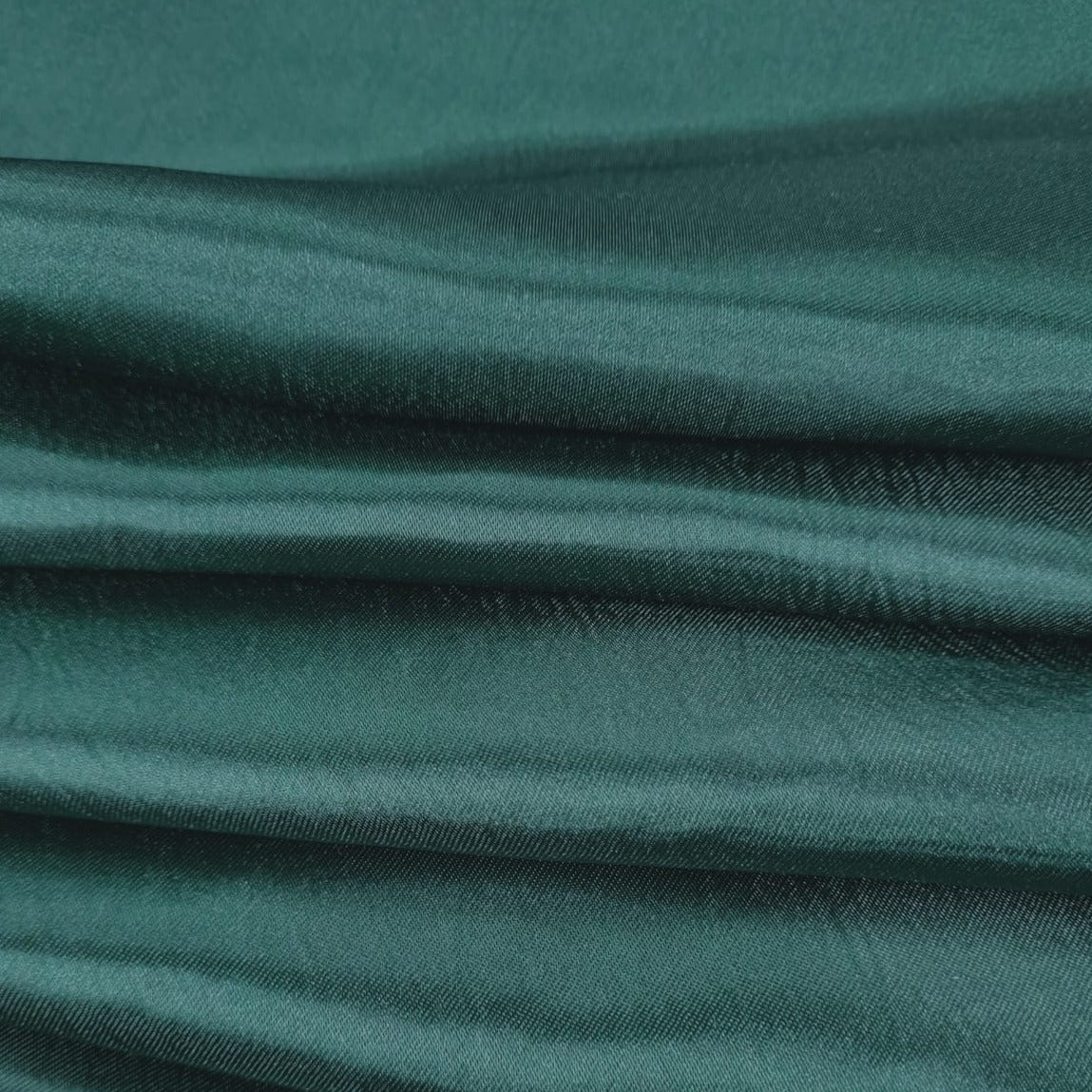 Emerald Dark Green Solid Satin Fabric Trade UNO