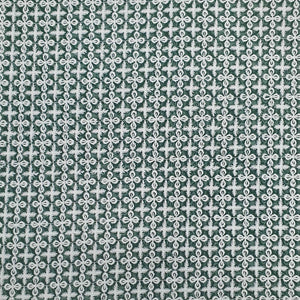 White & Green Embroidery Georgette Fabric