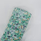 Green Leaf With Lurex Print Rayon Fabric Trade UNO