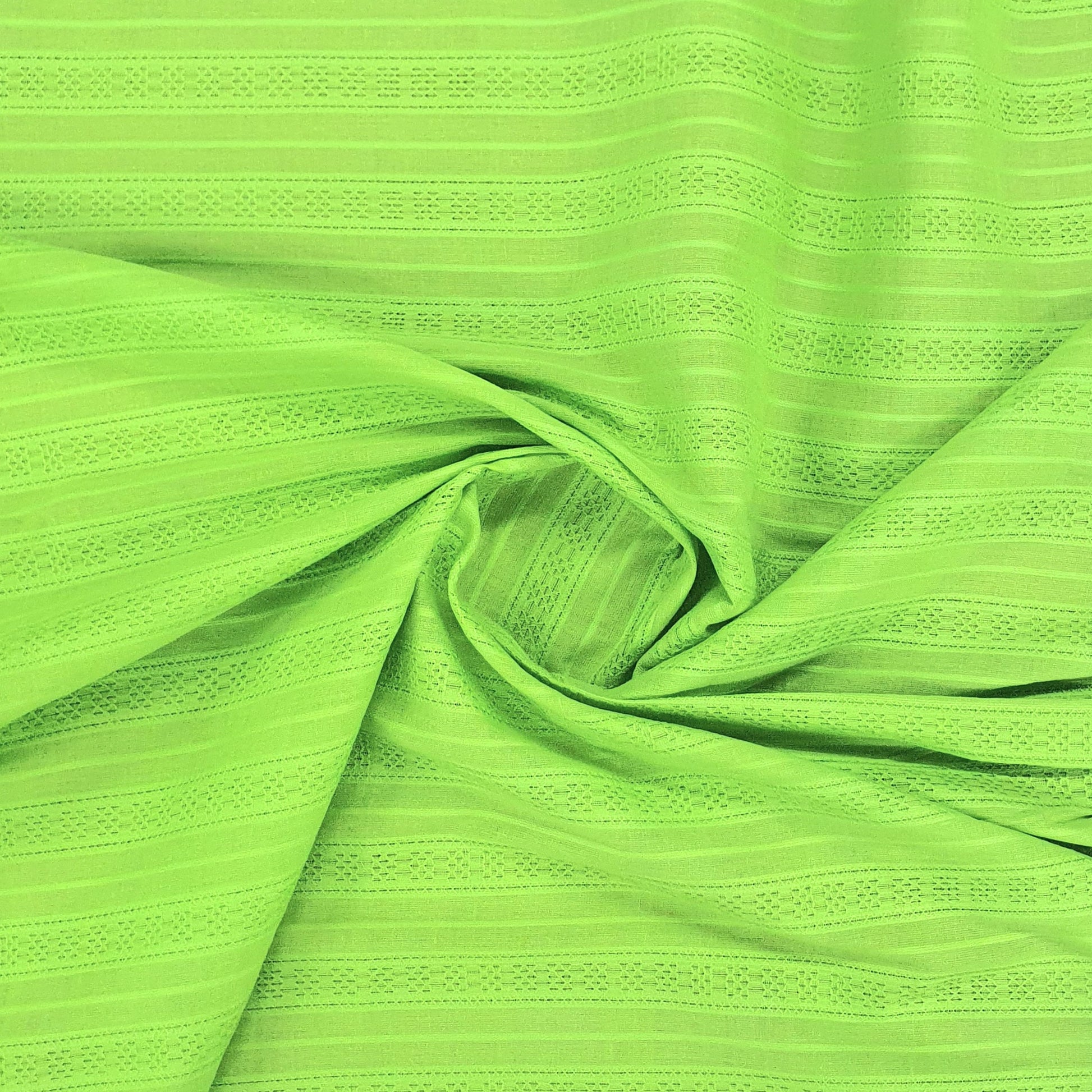 Green Solid Cotton Dobby Fabric Trade Uno