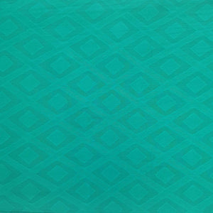 Green Solid Cotton Jacquard Fabric Trade UNO