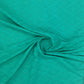 Green Solid Cotton Jacquard Fabric Trade UNO