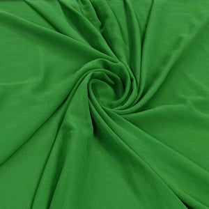Green Solid Georgette Fabric
