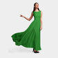 Green Solid Georgette Fabric Trade UNO