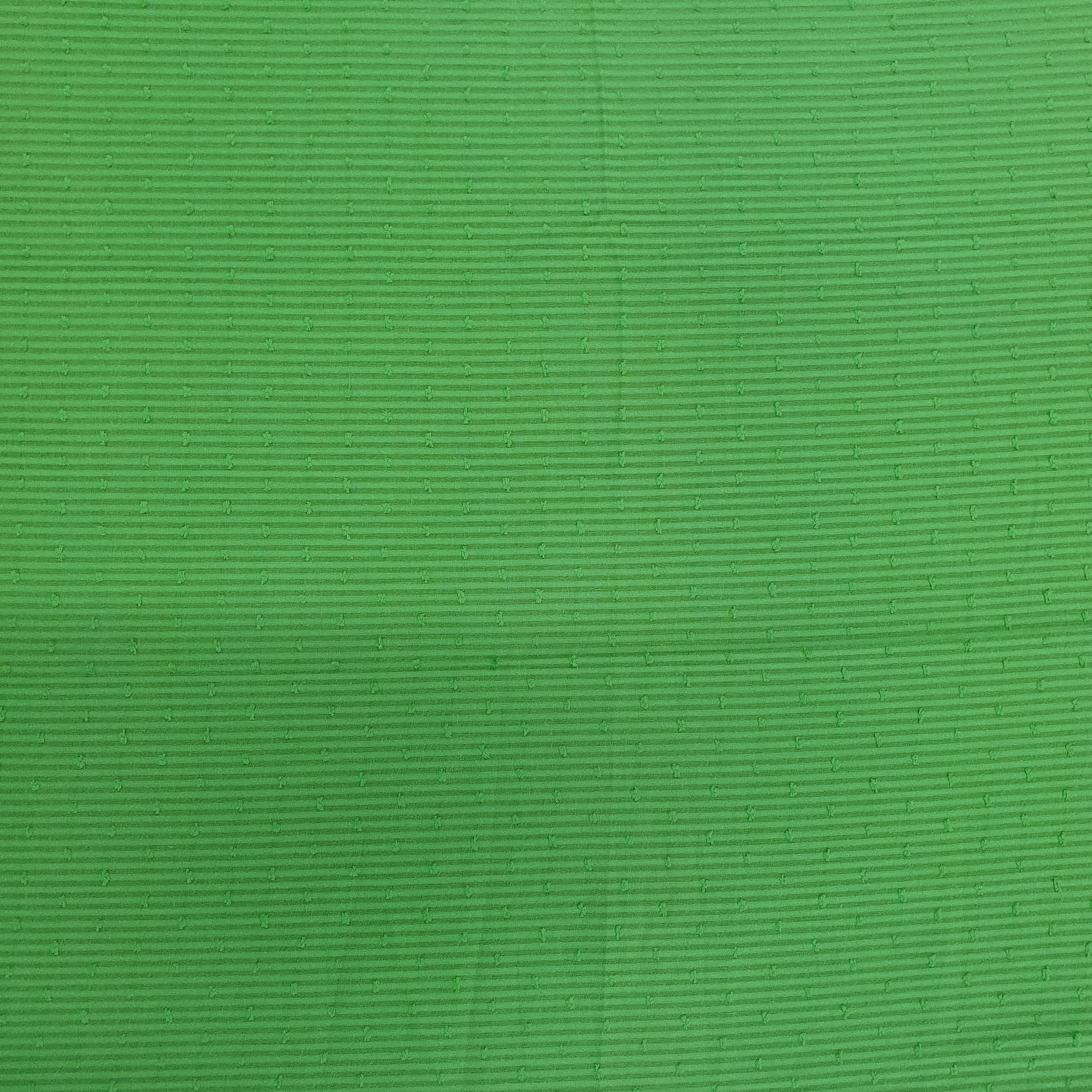 Green Solid Jacquard Cotton Fabric, Plain Weave 48 Inches, TU-1977
