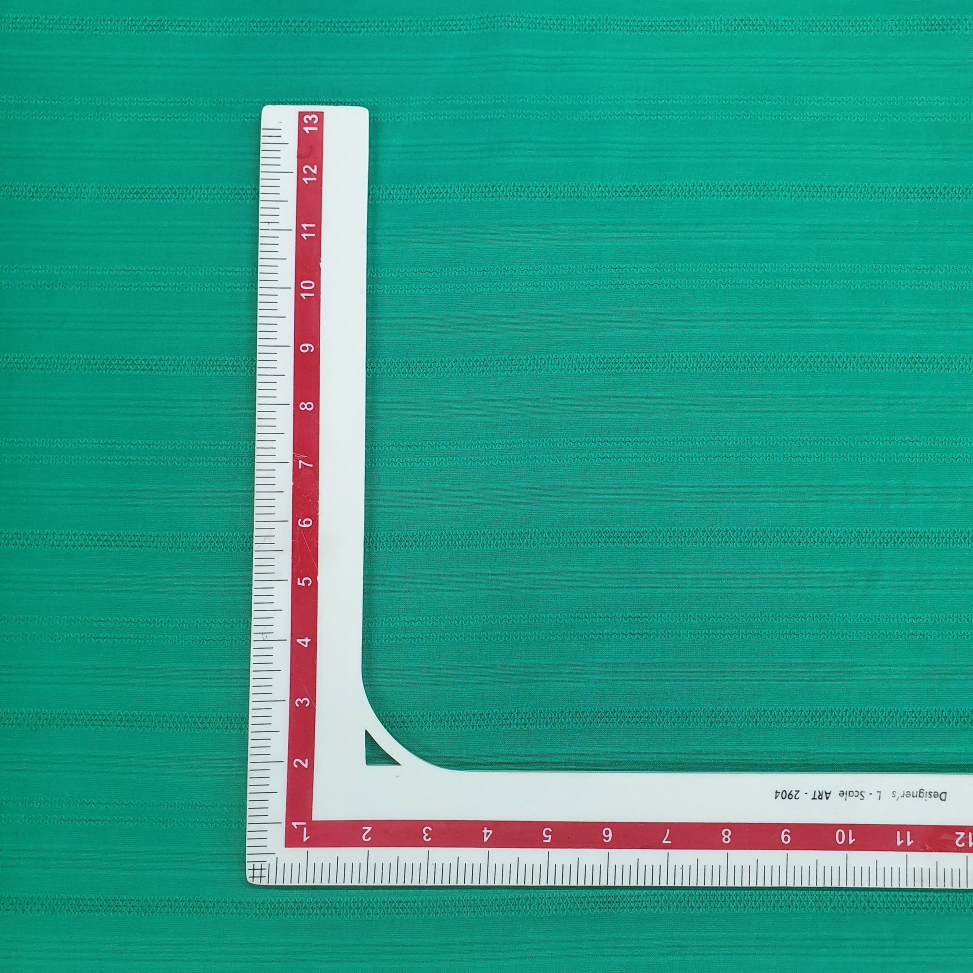 Green Solid Jacquard Cotton Fabric, Plain Weave 48 Inches, TU-2005