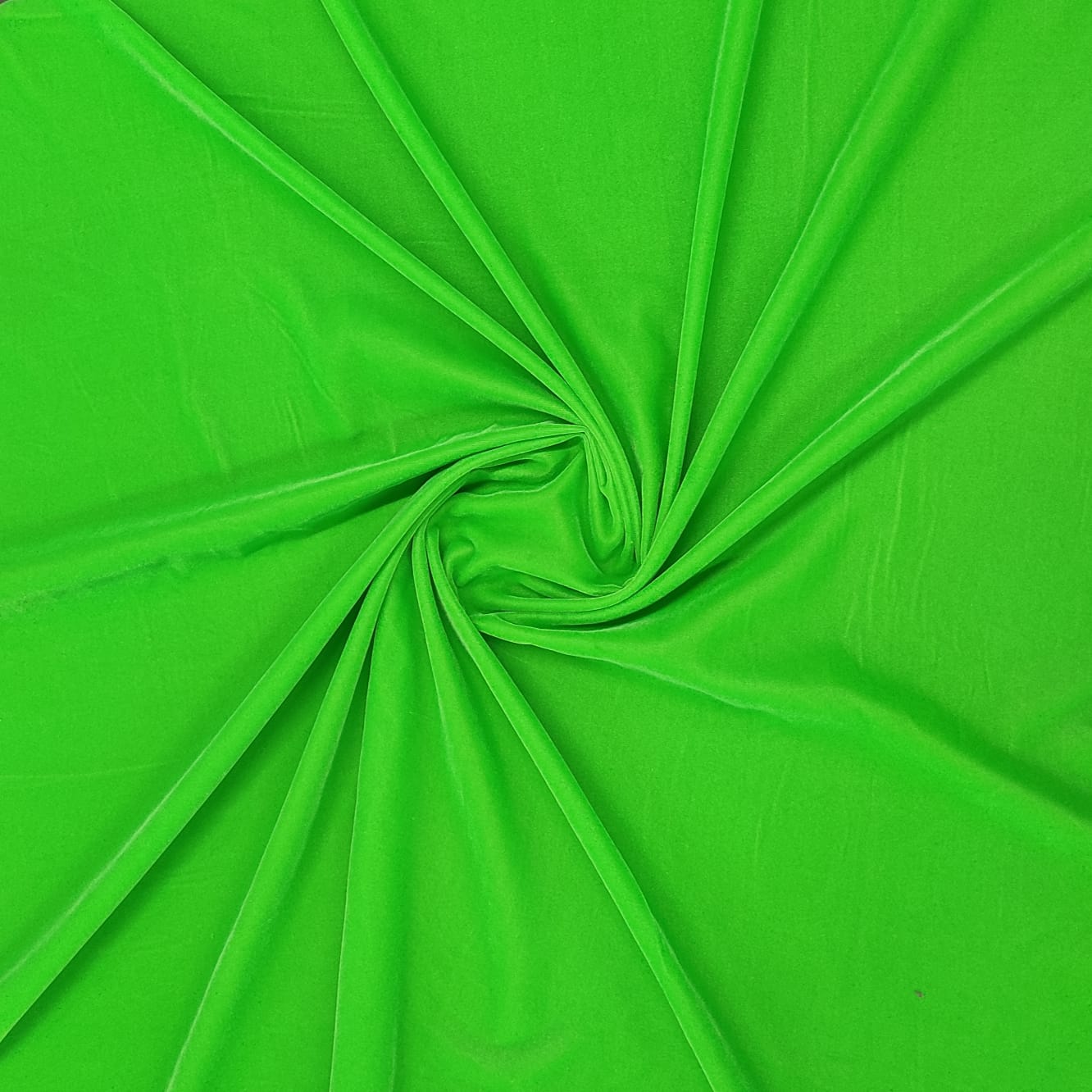 Green Solid Poly Velvet Fabric Trade UNO