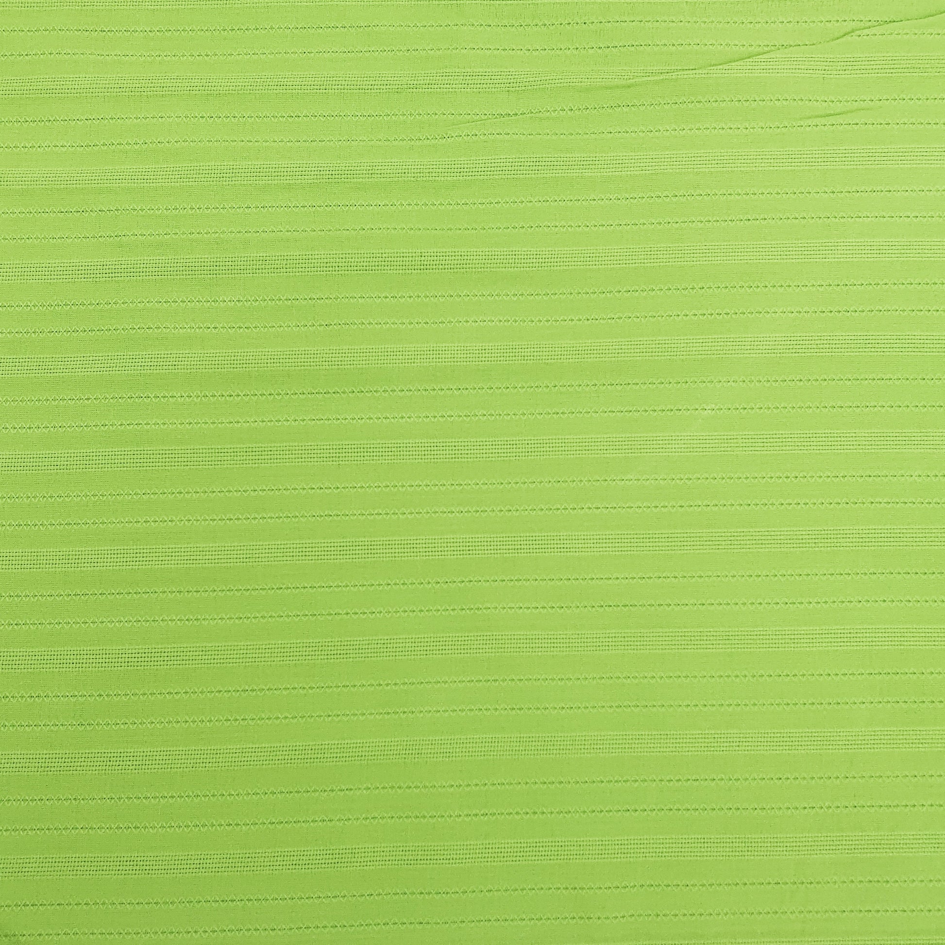 Green Stripe Jacquard Cotton Fabric Trade UNO