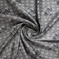 Grey Digital Print Satin Linen Fabric Trade UNO