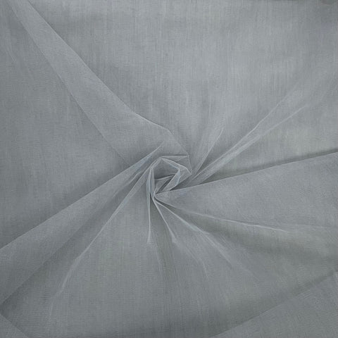 Grey Solid Net Fabric ,44 inches - TradeUNO