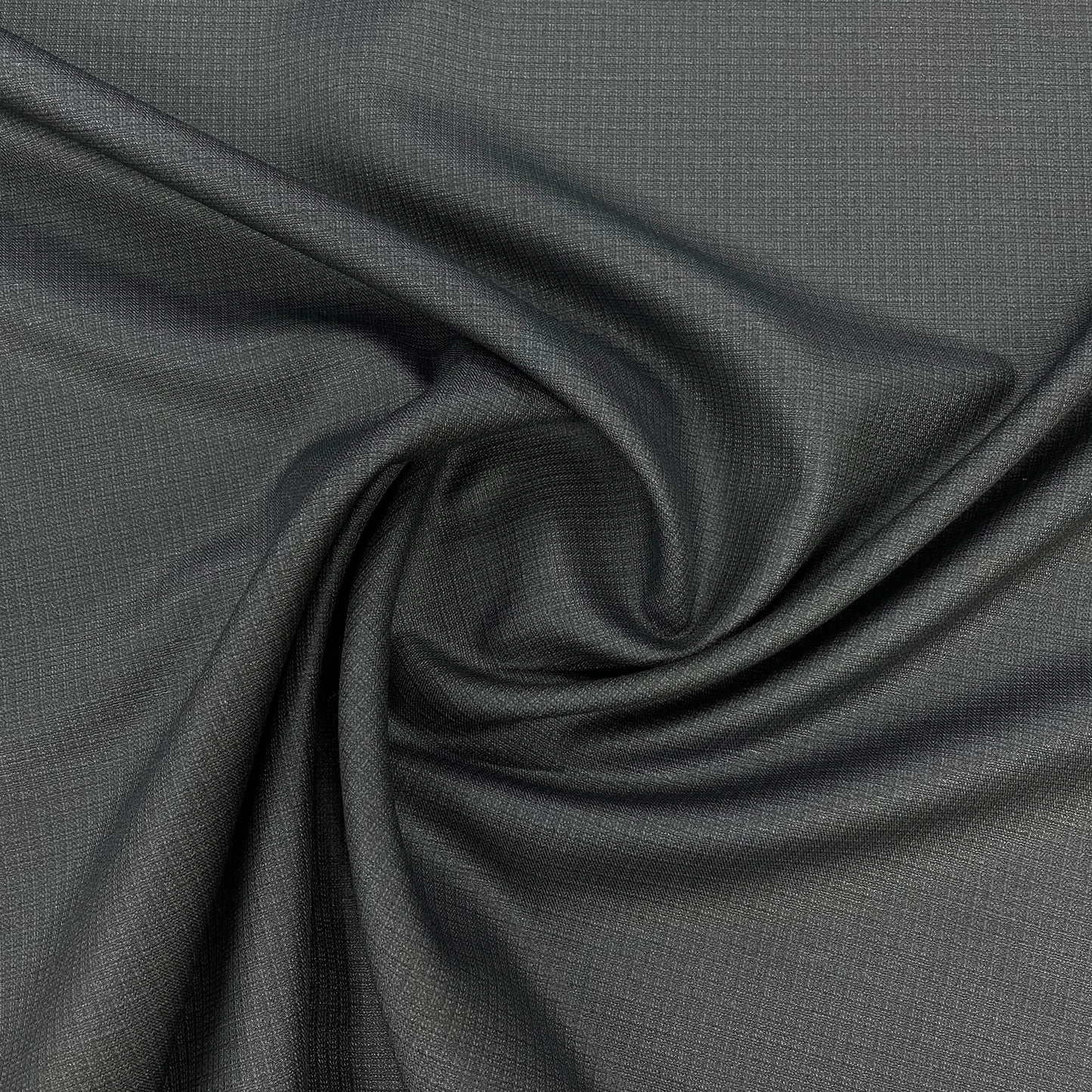 Grey Solid Poly Viscose Suiting Fabric - TradeUNO