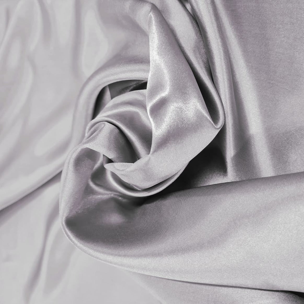 Grey Solid Satin Fabric Trade UNO