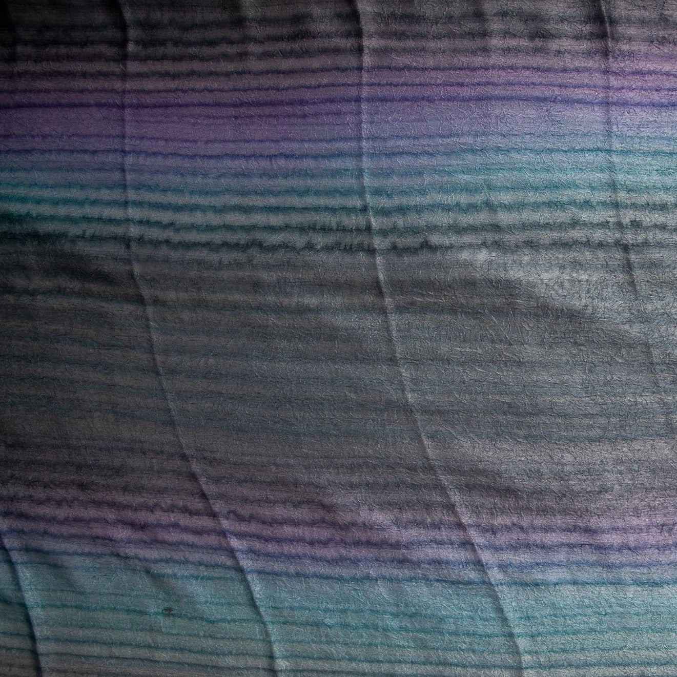Grey & Teal Marble Print Satin Fabric Trade UNO