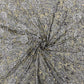Brown Floral Print Brasso Velvet Fabric - TradeUNO