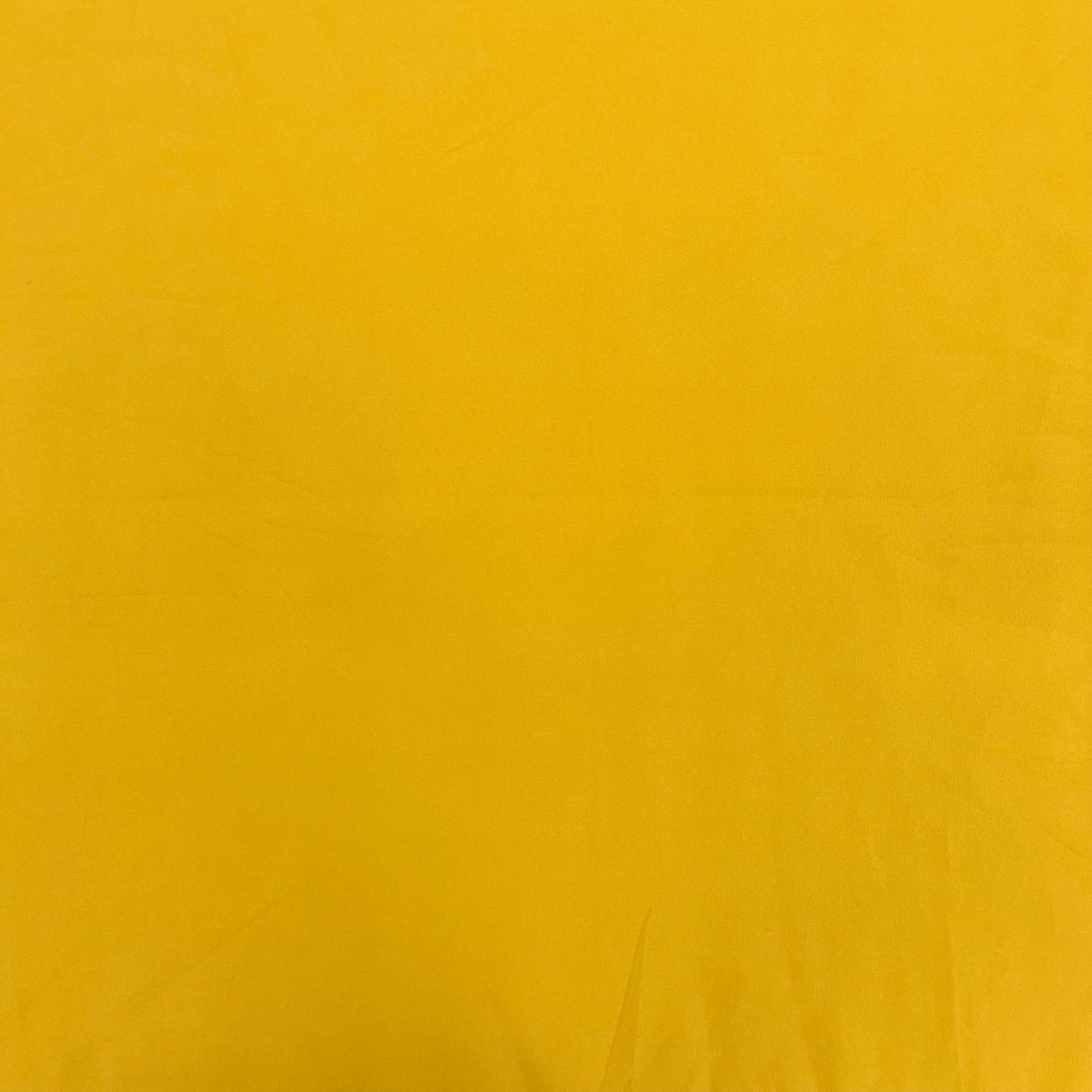 Mustard Yellow Solid Banana Crepe Fabric - TradeUNO