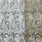 Golden Floral Sequence Embroidery Net Fabric - TradeUNO