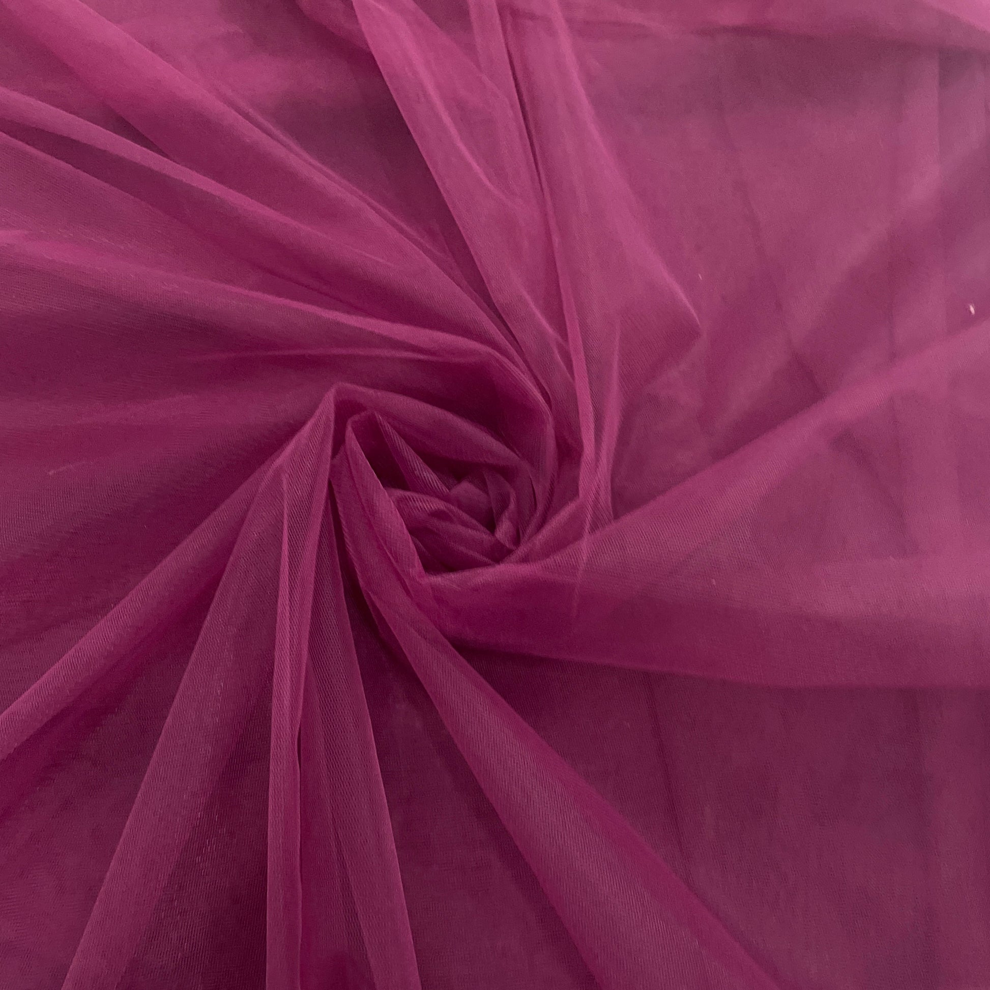 Maroon Solid Net Fabric - TradeUNO