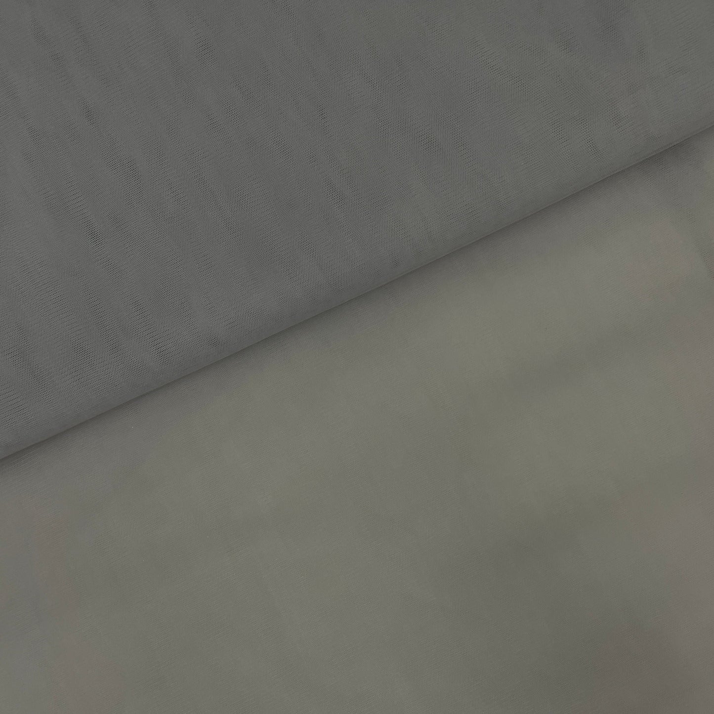 Grey Solid Net Fabric - TradeUNO