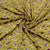 Yellow & Green Paisley Print Brasso Velvet Fabric Trade UNO