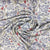 White & Blue Traditional Print Viscose Fabric Trade UNO