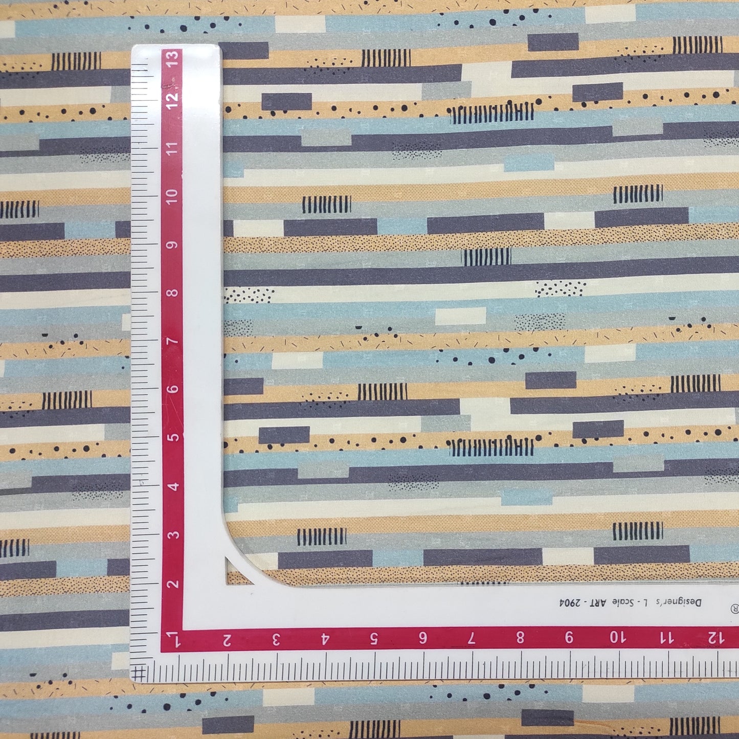 Multicolor Stripe print Viscose Dobby fabric Trade UNO