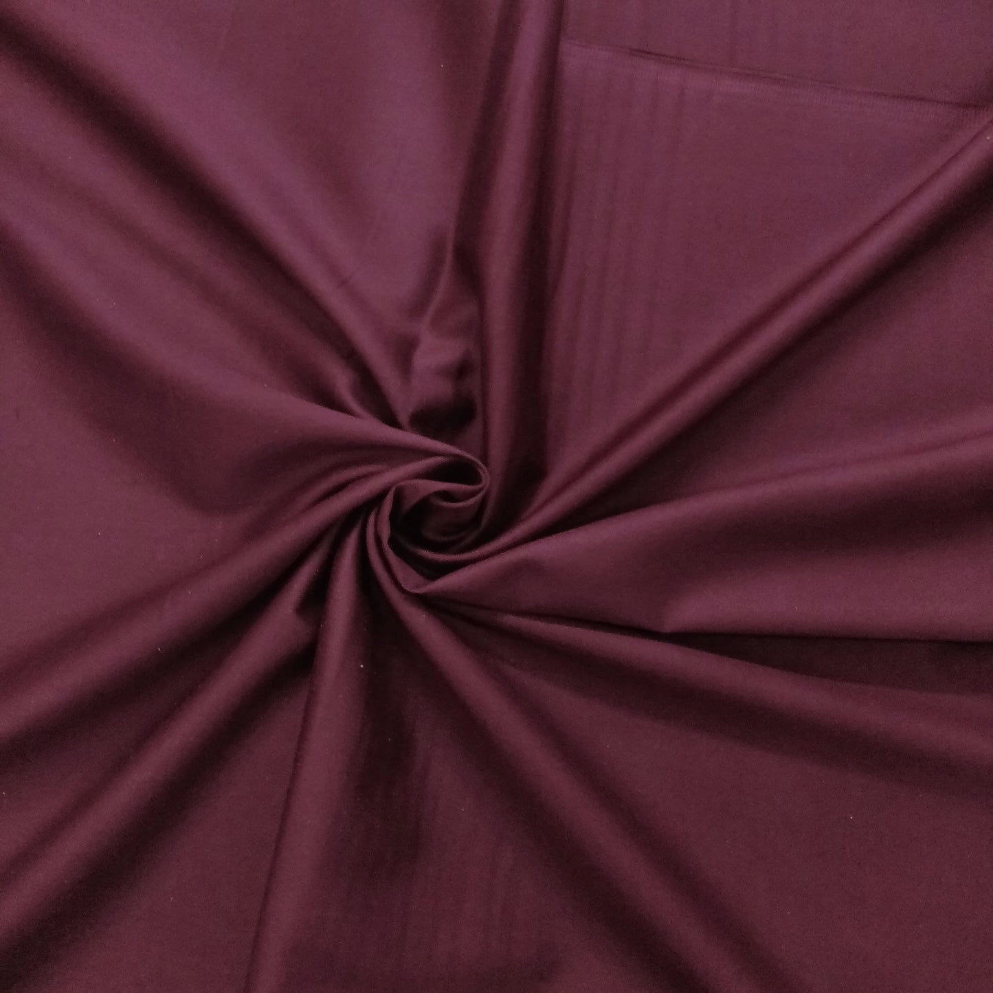 Brinjal Purple Solid Cotton Satin Fabric - TradeUNO