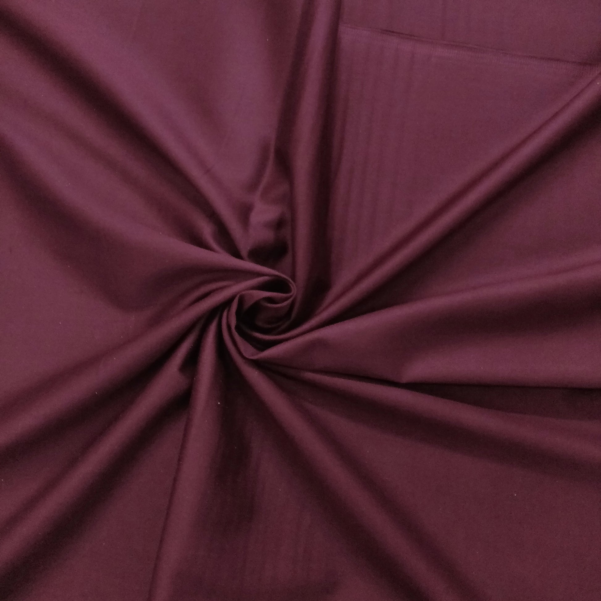 Brinjal Purple Solid Cotton Satin Fabric - TradeUNO