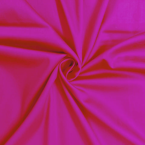 Magenta Pink Solid Cotton Satin Fabric - TradeUNO