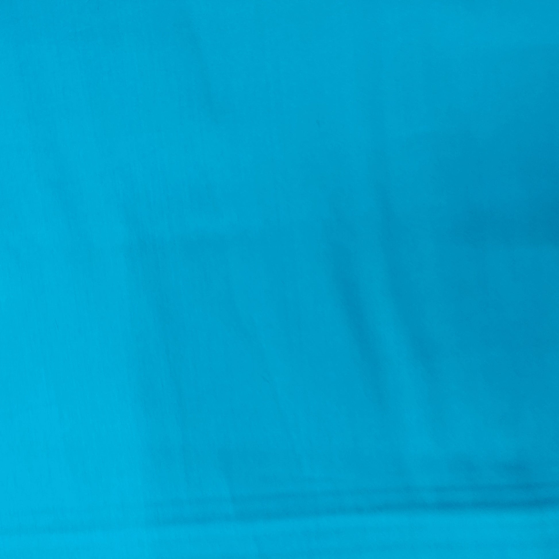 Aqua Blue Solid Cotton Satin Fabric