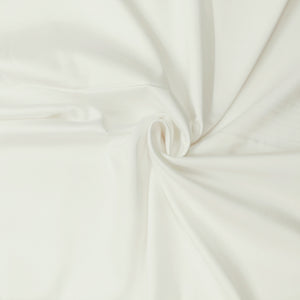 White Solid Cotton Satin Fabric - TradeUNO