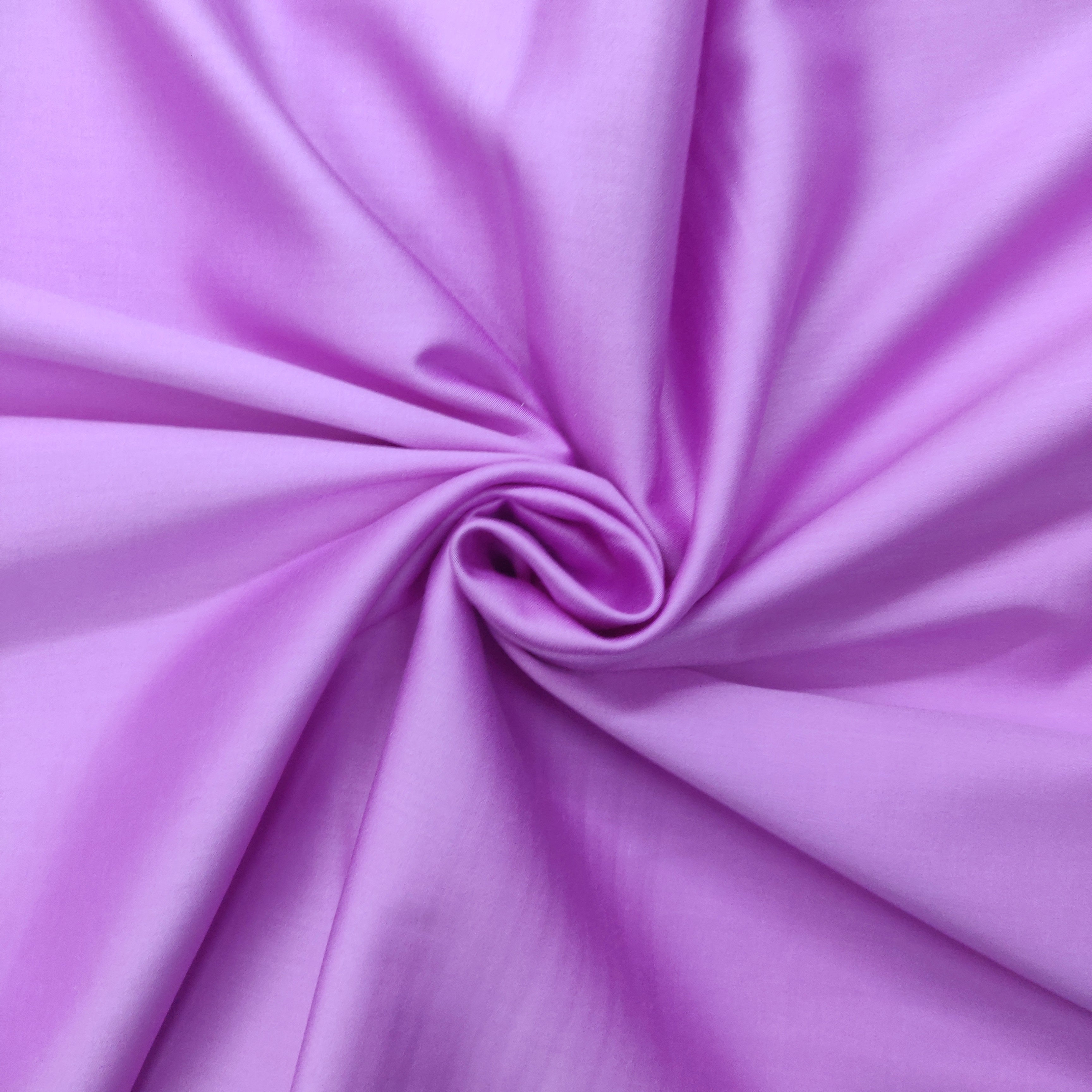 Lilac Solid Cotton Satin Fabric - TradeUNO