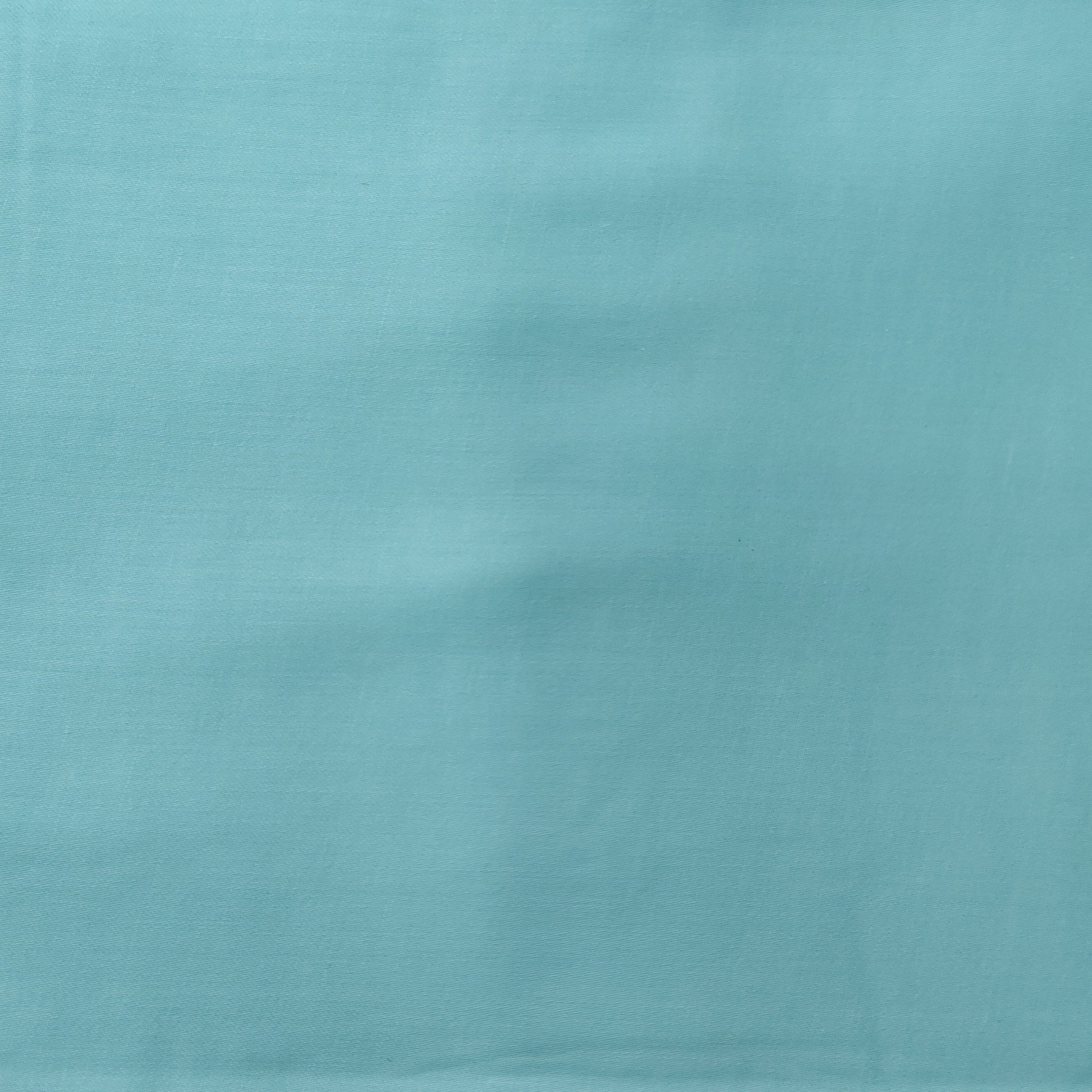 Aqua Blue Solid Cotton Satin Fabric