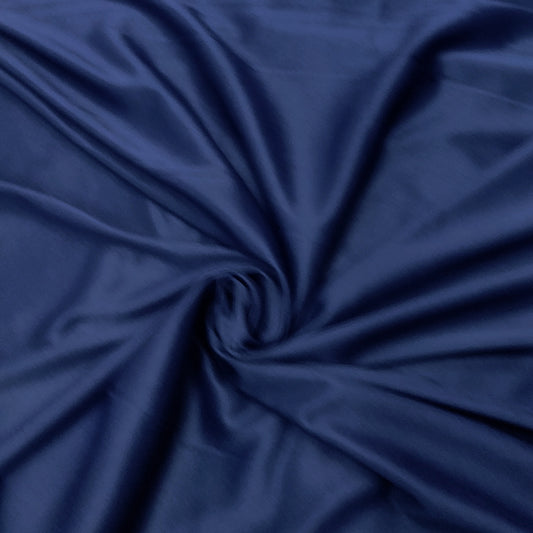 Midnight Blue Solid Lycra Fabric