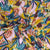 Pink With Yellow Floral Crepe Fabric - TradeUNO