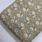Yellow Floral With Foil Print Rayon Fabric - TradeUNO