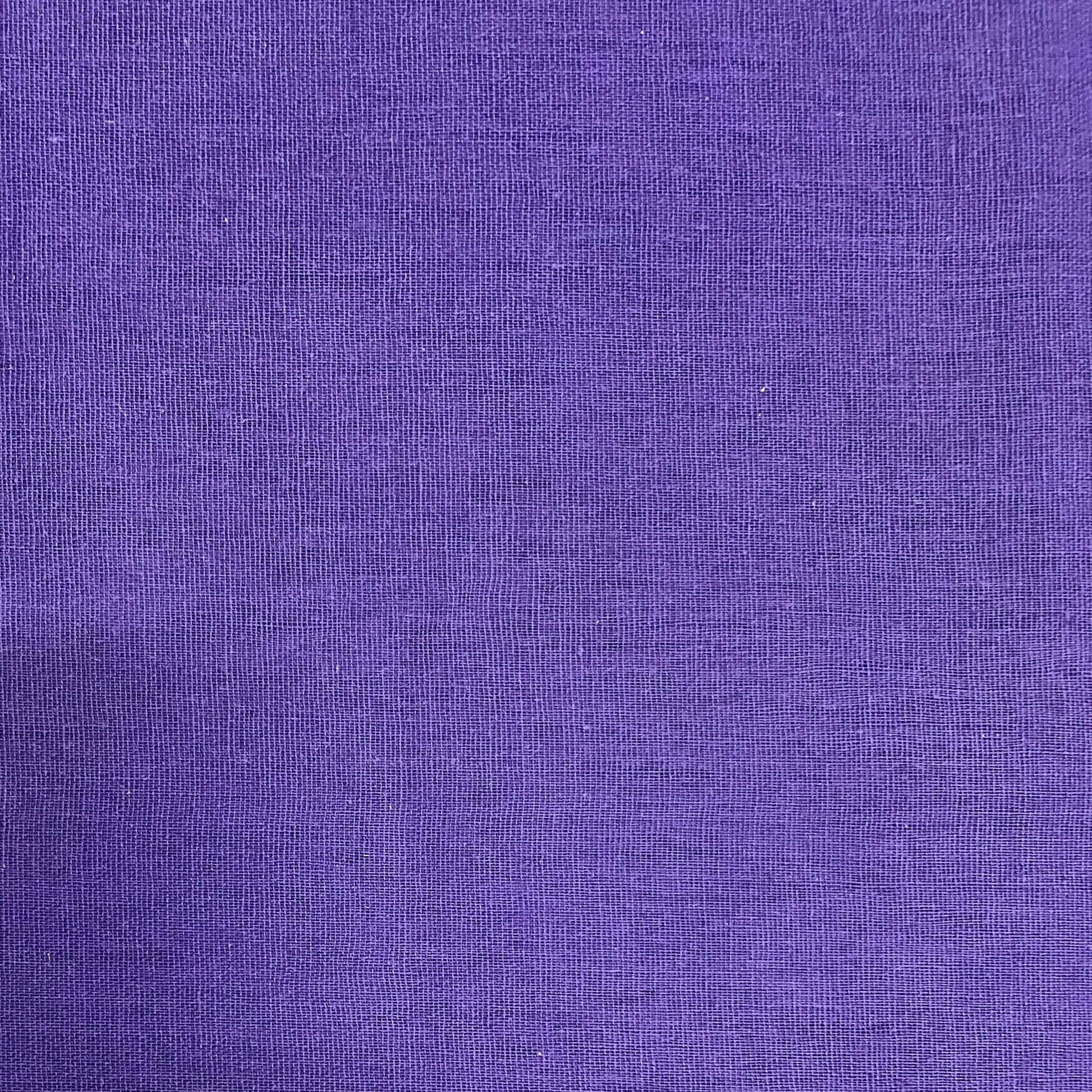 Dark Purple Solid Cotton Lining Fabric - TradeUNO