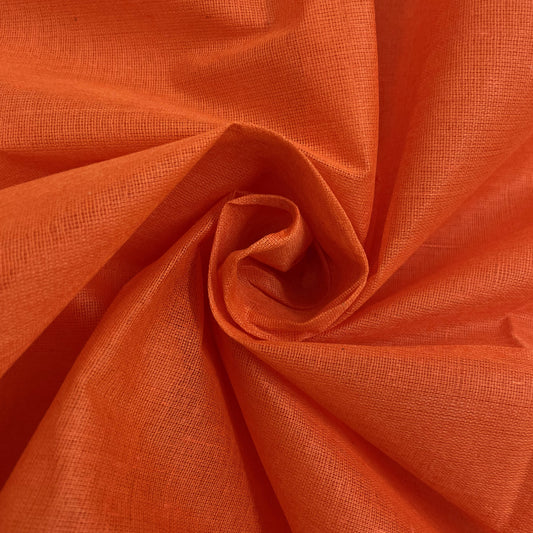 Orange Solid Cotton Lining Fabric
