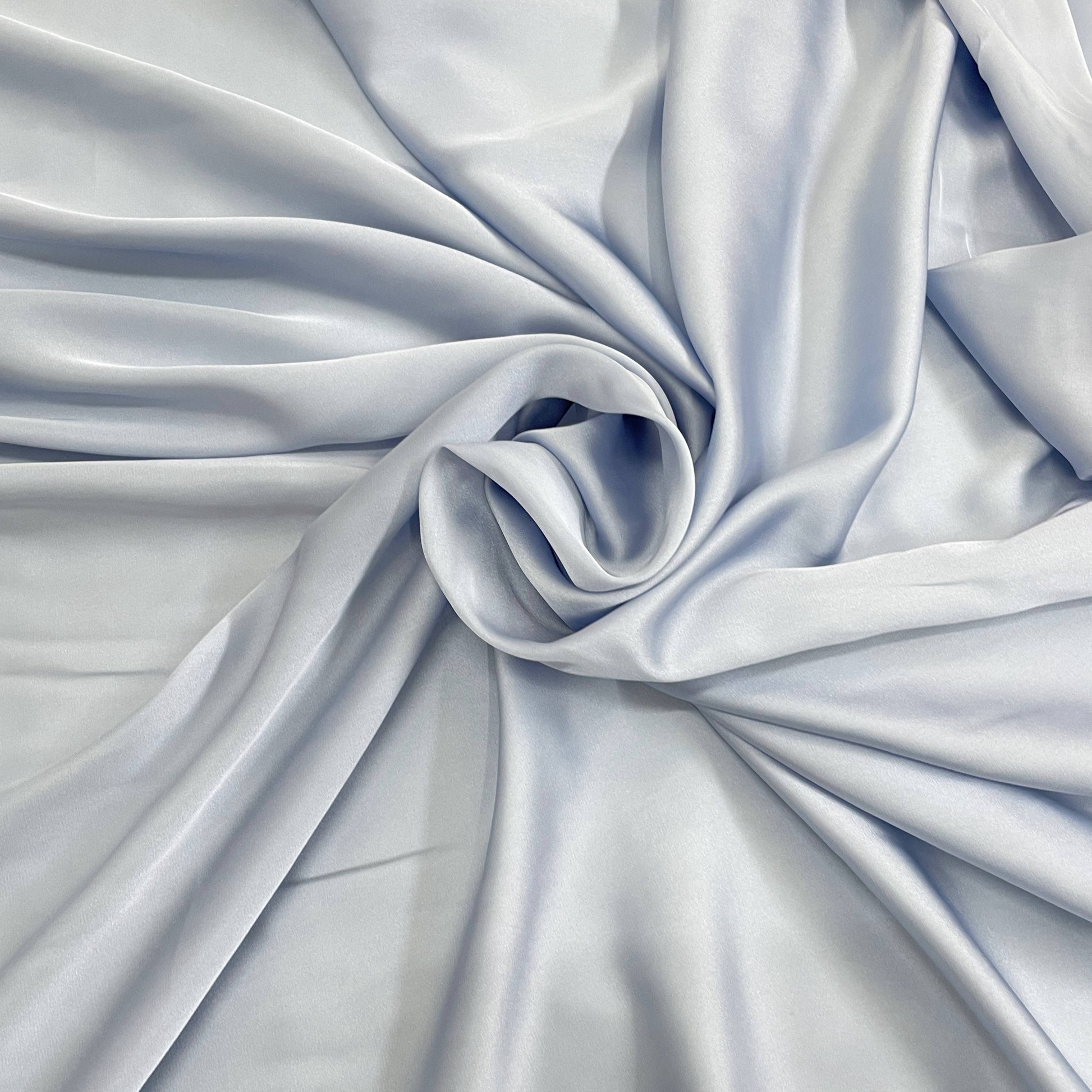 Sky Blue Solid Armani Satin Fabric - TradeUNO