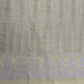 Yellow Floral Mukaish Thread Embrodiery Georgette Fabric - TradeUNO
