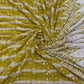 Mustard Zari Sequence Thread Embrodiery Georgette Fabric - TradeUNO