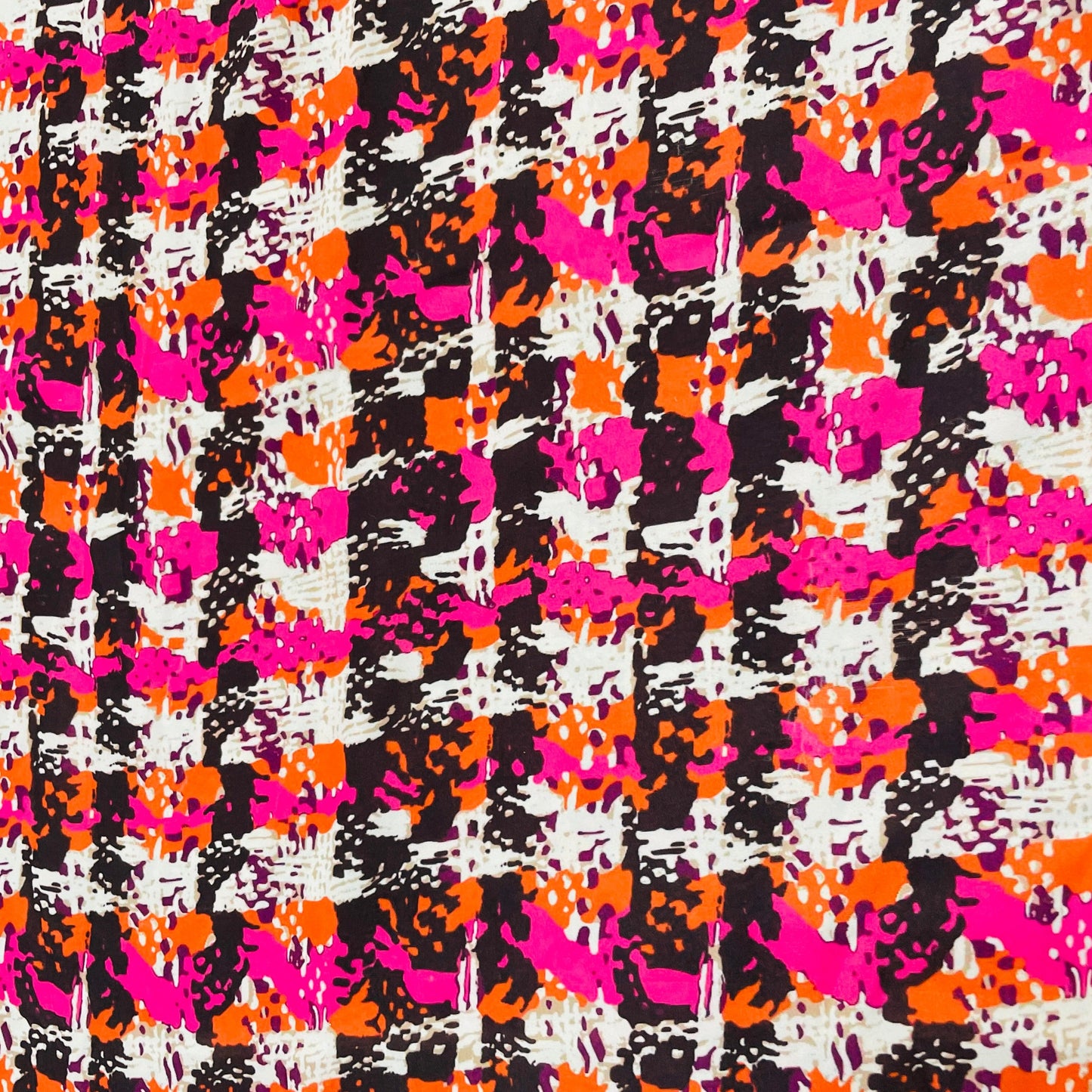 Premium Multicolor Stripe Print French Crepe Fabric