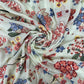 Lime Green With Mulitcolor Floral Sequence & Thread Embrodiery Georgette Fabric - TradeUNO