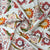 White Floral Print Viscose Fabric Trade UNO