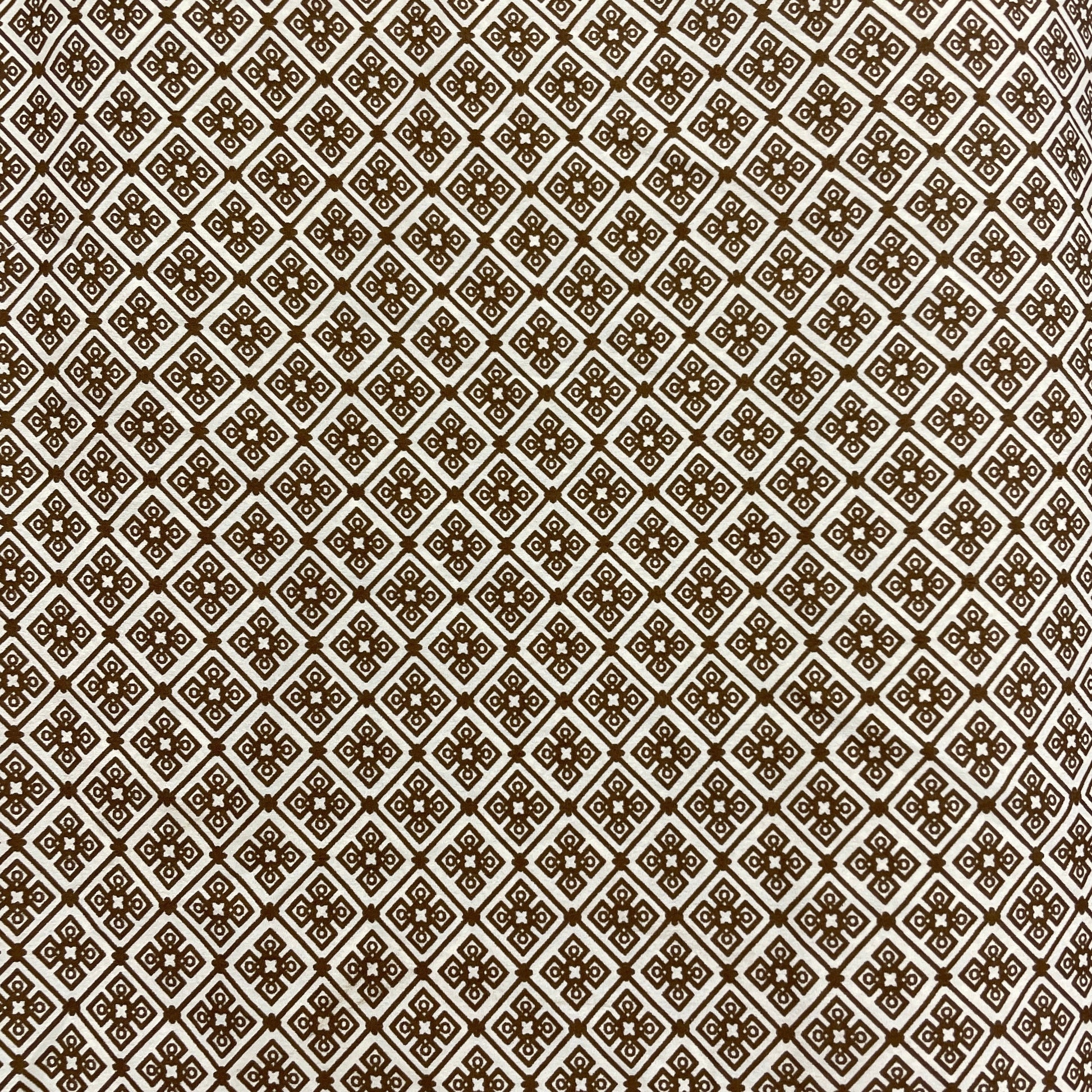 Brown Crepe Fabric