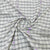 Exclusive White & Black Check With Mirror Sequence Embroidery Cotton Fabric