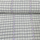Exclusive White & Black Check With Mirror Sequence Embroidery Cotton Fabric