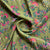 Green Floral Print Viscose Fabric Trade UNO
